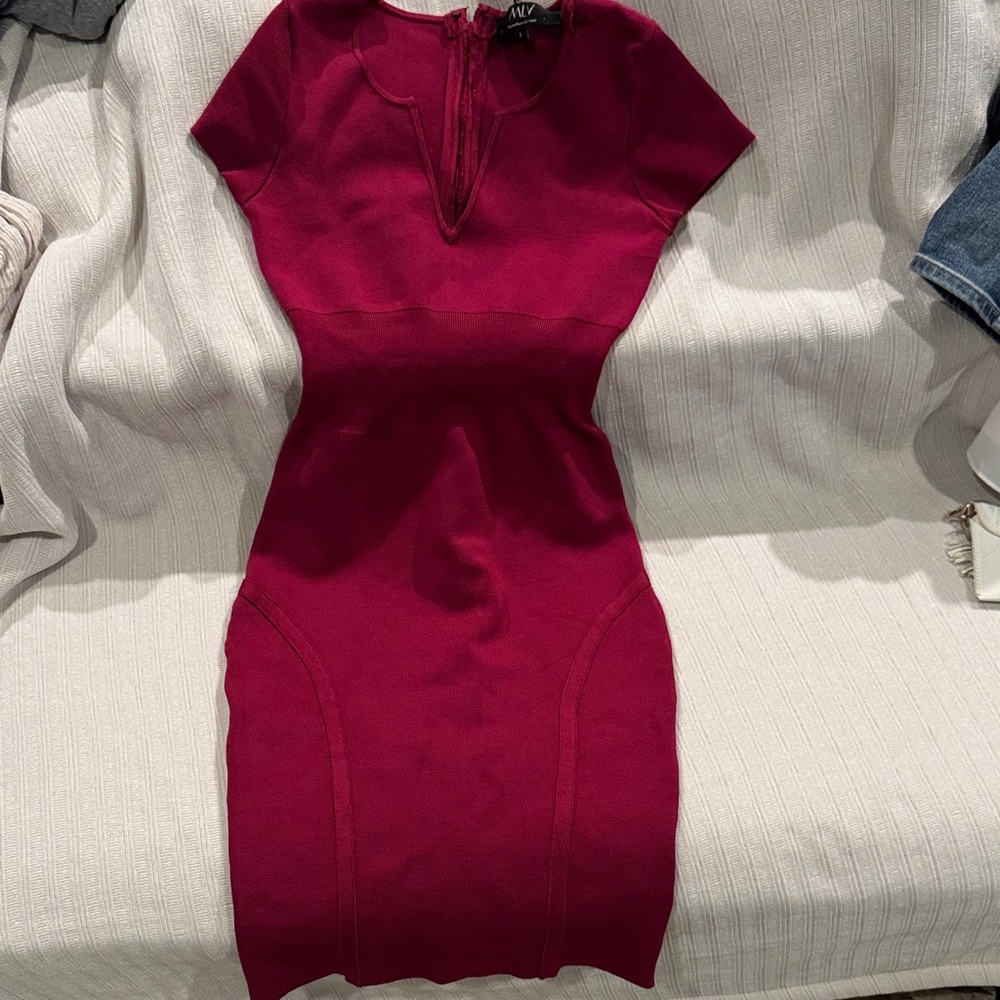 MLV Rich Burgundy Mini Dress